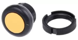 Schneider Electric Flush Yellow - Front Mounting, Harmony XAC Series, 22mm Cutout, Round