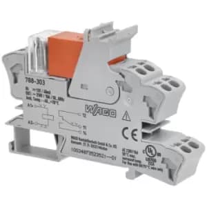 WAGO 788-303 12VDC 16A SPDT-CO DIN Rail Mountable Relay Module