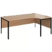 Dams International Right Hand Ergonomic Desk MB18ERKB 1,800 x 1,200 x 725 mm