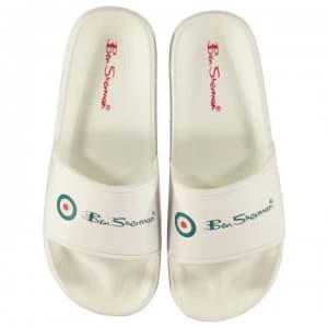 Ben Sherman Logo Sliders - White