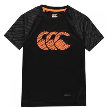 Canterbury Large Logo T Shirt Junior Boys - Black