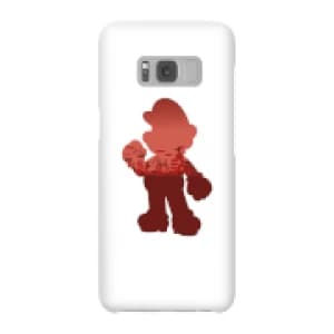 Nintendo Super Mario Mario Silhouette Phone Case - Samsung S8 - Snap Case - Gloss