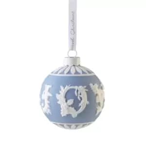 Wedgwood Christmas Joy Bauble Ornament - Blue