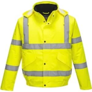 PORTWEST S463 -sz XXXL YELLOW Hi-Vis Bomber Jacket Safety Reflective Road