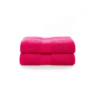Deyongs Bliss Pima 2 Pack Bath Towel - Magenta