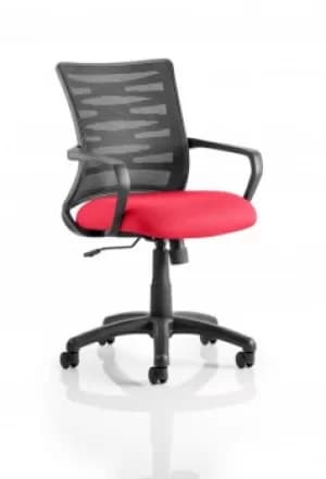 Vortex Task Operator Chair Mesh Back Bespoke Seat Bergamot Cherry KCUP0601