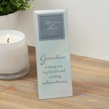 2" x 2" - Reflections Of The Heart Photo Frame - Grandson