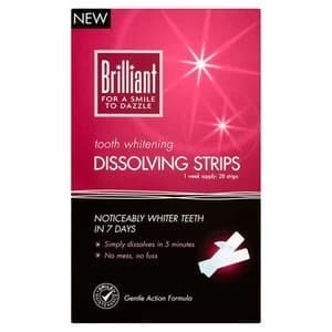 Brilliant Tooth Whitening Dissolving Strips 20Pcs