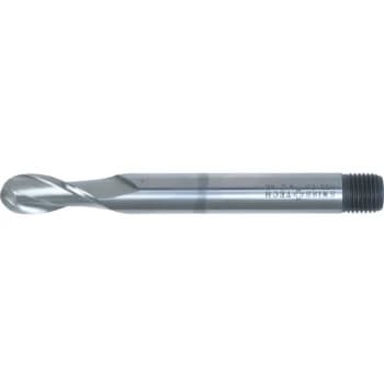 8.00MM Series 40 HSS-Co 2 Flute Threaded Shank Long Series Ball Nosed - Swisstech