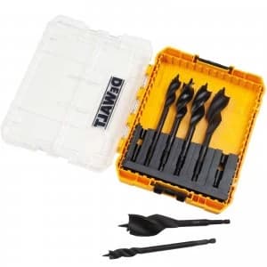 DEWALT 6 Piece 3 Flute Spade Bit Set