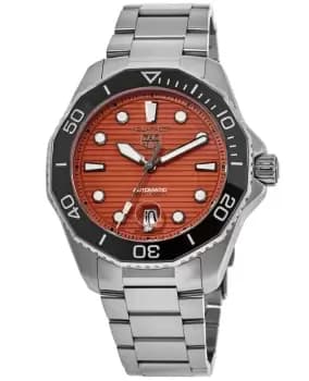 Tag Heuer Aquaracer Professional 300 Orange Dial Steel Mens Watch WBP201F.BA0632 WBP201F.BA0632