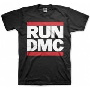 Run DMC Logo Black Mens T Shirt: XXL