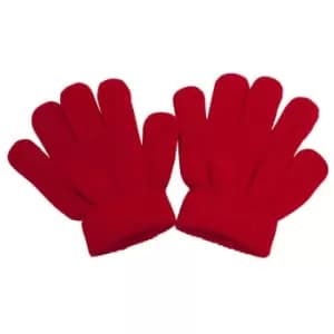 Childrens/Kids Winter Magic Gloves (One Size) (Red)