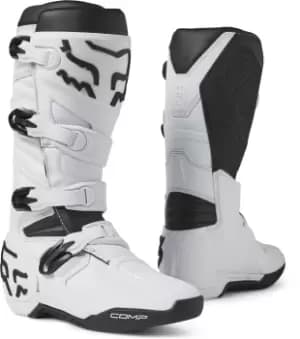 FOX Comp Motocross Boots, black-white, Size 47 48, black-white, Size 47 48
