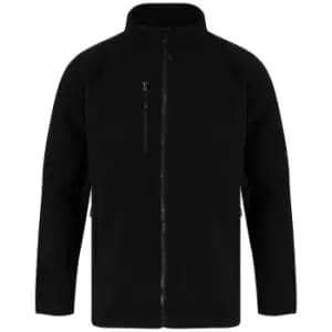 Henbury Unisex Adult Recycled Polyester Fleece Jacket (XL) (Black)