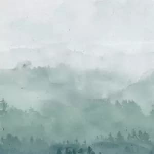 Grandeco Life Digital Mural Digi Landscape - Teal