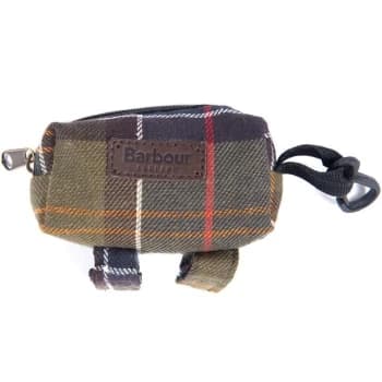 Barbour Tartan Poop Bag Dispenser - Green