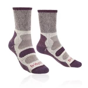 Bridgedale HIKE Lightweight Cotton Cool Comfort Womens - Large Plum