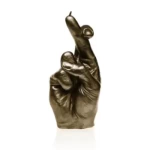Hand CRS Fingers Crossed Candle – Brass