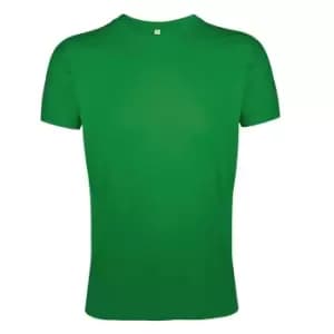 SOLS Mens Regent Slim Fit Short Sleeve T-Shirt (M) (Kelly Green)