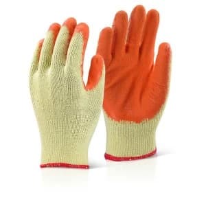 Click2000 Economy Grip Glove Orange L Ref EC8ORL Pack of 100 Up to 3