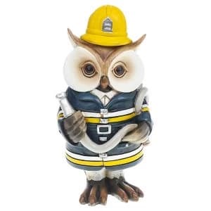 Working Owl Fireman Ornament