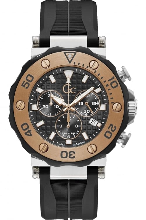 Gc Black Mens Watch - Y63003G2MF