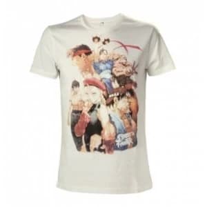 Street Fighter IV Adult Male Character Roster Medium T-Shirt - White