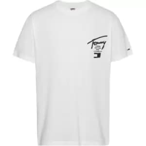 Tommy Jeans Tjm Clsc Spray Signature Tee - White