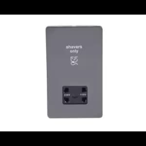 Schneider USFP Shaver Socket Black Insert Black Nickel - GU7490BBN