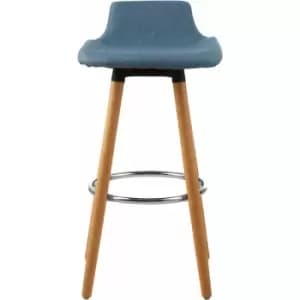 Stockholm Blue Bar Stool - Premier Housewares
