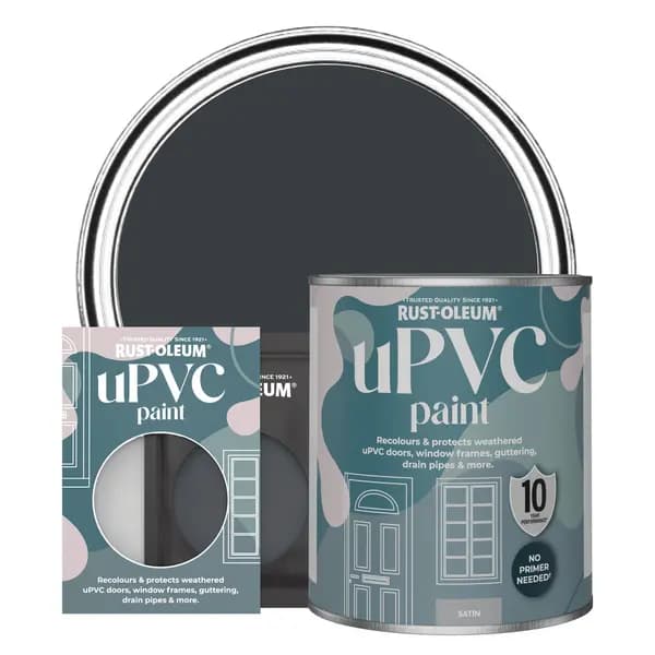 Rust-Oleum uPVC Paint, Satin Finish - ANTHRACITE (RAL 7016) - 750ml