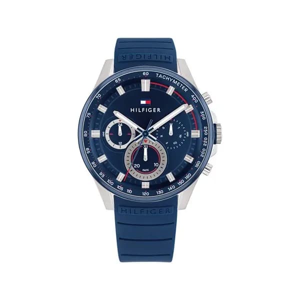 Tommy Hilfiger 1791970 Max Blue Silicone Strap Watch - W95280