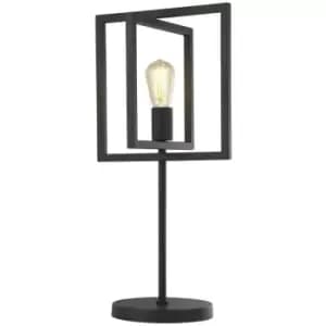 Searchlight Plaza Adjustable Table Lamp, Matt Black