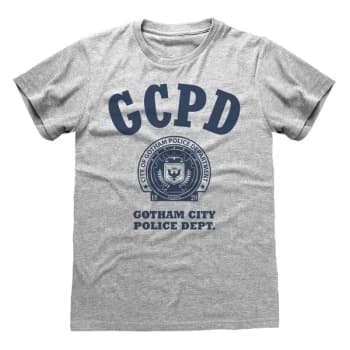 Batman - GCPD Unisex Large T-Shirt - Grey