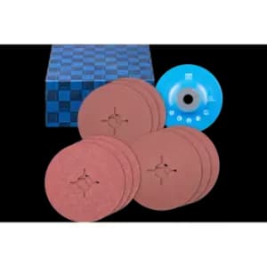 Pferd Fibre Disc Set 10 Piece Aluminium Oxide Diameter 125mm A36, 60, 80 with G