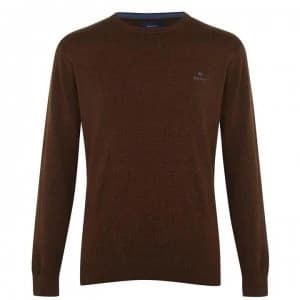 Gant Cotton Crew Jumper - Olive 292