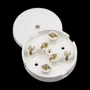 Click Scolmore Essentials 20A 6 Terminal Junction Box White - WA073