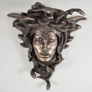 Medusa Guardian Cold Cast Bronze Wall Plaque