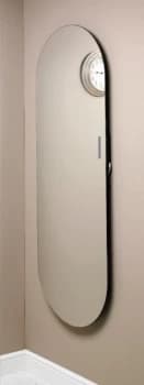 Wickes Soap Ellipse Electric Glass Radiator - Mirrored 1380 x 500 mm