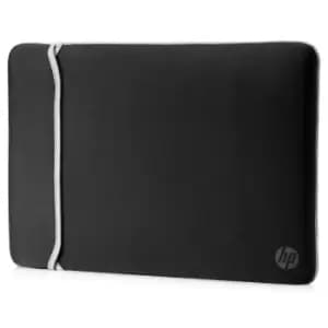 HP 39.62cm (15.6" ) Neoprene Reversible Sleeve - Black/Silver