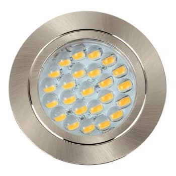 Voyager Satin Nickel Recessed LED Downlight in Warm White