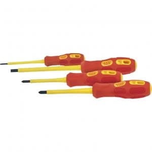 Draper Expert 4 Piece Insulated Slotted and Pozi Screwdriver Set