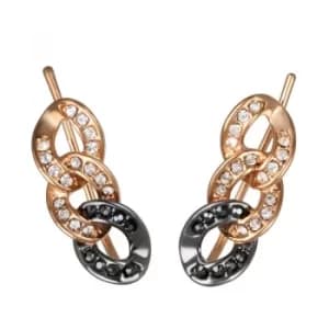 Ladies Karl Lagerfeld Rose Gold Plated Ombre Chain Earrings