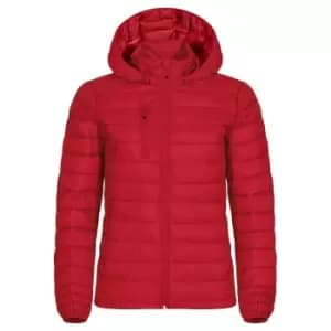 Clique Womens/Ladies Hudson Padded Jacket (L) (Red)