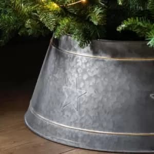 Crossland Grove Starry Tree Skirt Small Grey/Gold 585x585x250mm