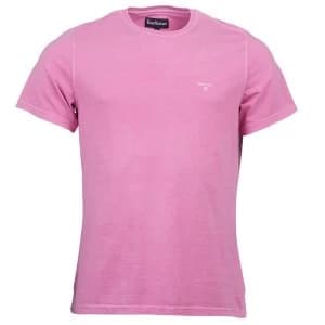 Barbour Mens Garment Dyed Tee Mauve Medium
