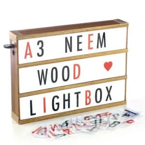 Gingersnap A3 Light Box with Black and Red Letters