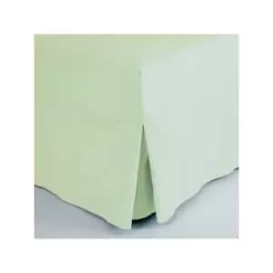 Belledorm Easycare Polycotton Percale 200 Thread Count Box Pleat Fitted Valance Sheet, Breeze, Single