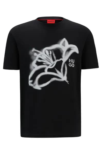 HUGO Dablumo Graphic T-Shirt Black M